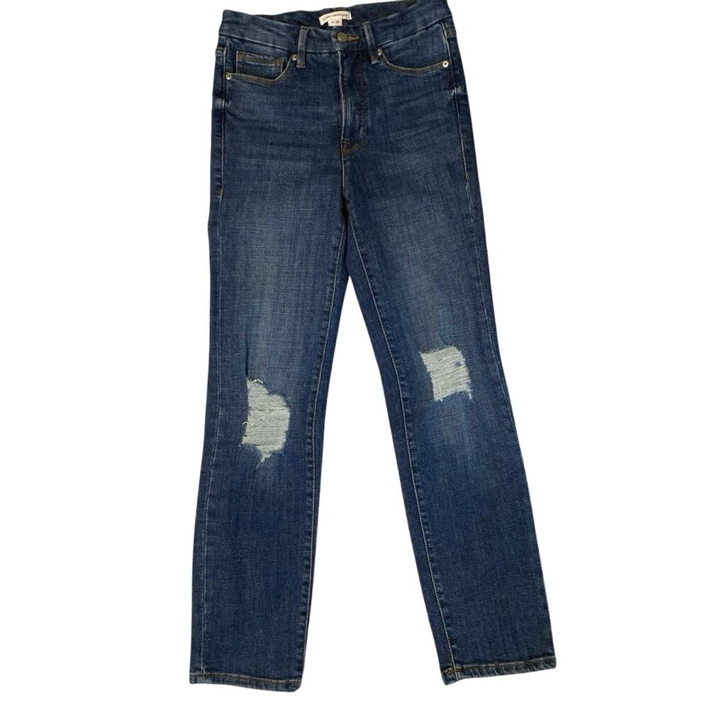 Good American Jeans Womens 4 27 Good Classic Distressed Stretch Denim